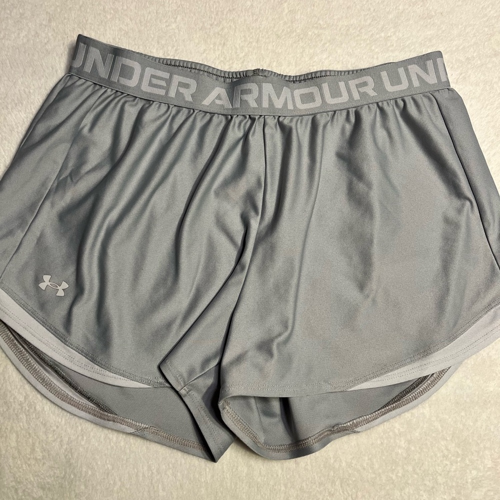 LG Gray Athletic Performance Shorts with Elastic Waistband